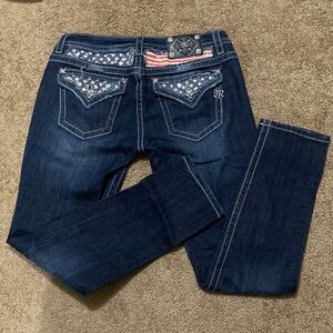 American Flag Miss Me Skinny Jeans